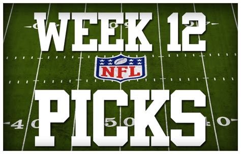 NFL Consensus Betting Picks for Week 12 .